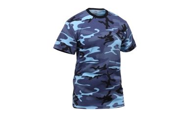 Image of Rothco Kids Camo T-Shirts, Sky Blue Camo, Small, 6707-SkyBlueCamo-S