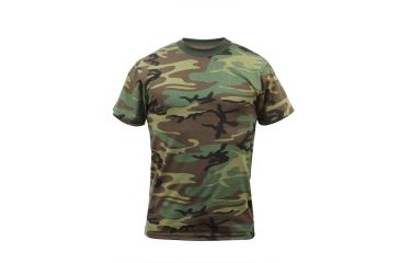 Image of Rothco Kids Camo T-Shirts, Woodland Camo, Extra Small, 6703-WoodlandCamo-XS