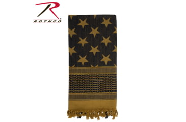Image of Rothco Stars and Stripes Shemagh Tactical Desert Scarf, Coyote Brown, 8536-CoyoteBrown