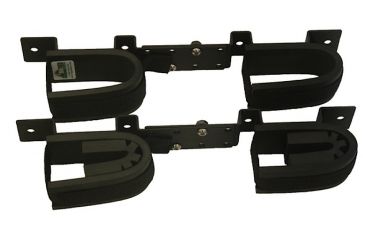 Image of Rugged Gear 10065 Double Gun Rack Screw-Attach Hardware Included Blk
