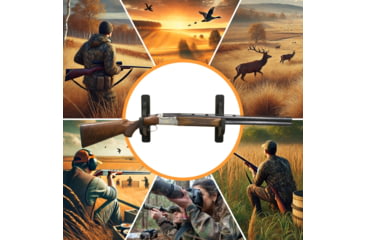 Image of Rush Creek Creations 2-Piece Padded Gun Display Wall Hooks, Black, 38-5073