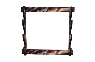 Image of Rush Creek Creations 3 Gun Wall Rack, Americana Flag, 38-4043