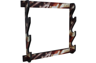 Image of Rush Creek Creations 3 Gun Wall Rack, Americana Flag, 38-4043