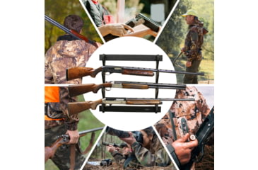 Image of Rush Creek Creations 3 Gun Wall Rack, Black, 38-3039