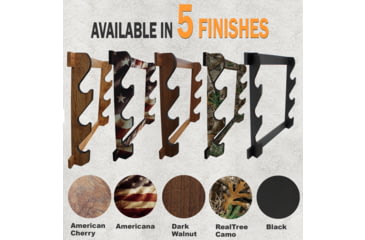 Image of Rush Creek Creations 3 Gun Wall Rack, Black, 38-3039