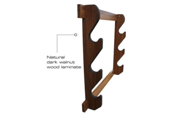 Image of Rush Creek Creations 3 Gun Wall Rack, Dark Walnut, 38-4041
