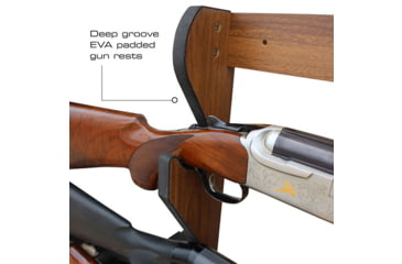 Image of Rush Creek Creations 3 Gun Wall Rack, Dark Walnut, 38-4041