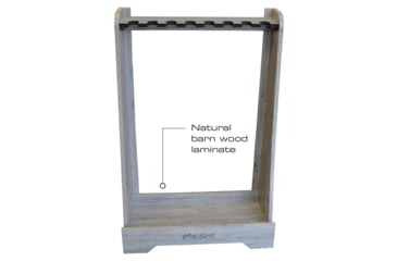 Image of Rush Creek Creations 8 Gun Floor Rack, Barn Wood, 38-4058