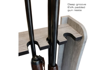Image of Rush Creek Creations 8 Gun Floor Rack, Barn Wood, 38-4058