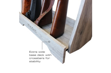 Image of Rush Creek Creations 8 Gun Floor Rack, Barn Wood, 38-4058
