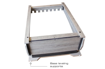 Image of Rush Creek Creations 8 Gun Floor Rack, Barn Wood, 38-4058