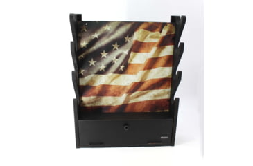 Image of Rush Creek Creations Creations Gun Rack for 4 Guns, Rifles/Shotguns, Black, Medium, 38-8084