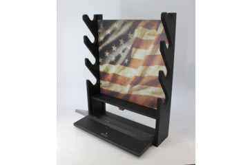 Image of Rush Creek Creations Creations Gun Rack for 4 Guns, Rifles/Shotguns, Black, Medium, 38-8084