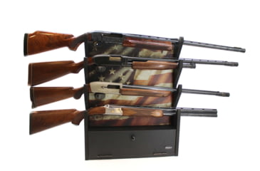 Image of Rush Creek Creations Creations Gun Rack for 4 Guns, Rifles/Shotguns, Black, Medium, 38-8084