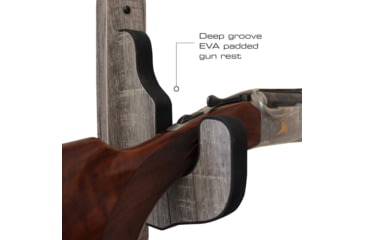 Image of Rush Creek Creations Wall Gun Display Hooks, Barn Wood, 10.2 x 1.7 x 6.2, 38-4086