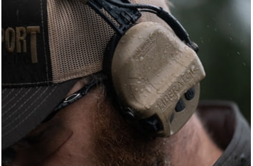 Image of Safariland - TCI Liberator Hearing Protection with Adaptive Behind-the-Head Suspension, Flat Dark Earth, TCI-LIBHPB-2.0-FDE