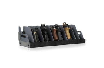 Image of Savior Equipment 12 Slot Pistol Rack, Grey, 7in H x 25in L x 9.5in D, RK-HAND-XTWELVE-GS