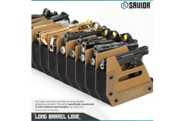 Image of Savior Equipment 12-Slot Pistol Rack, RAL 8000 Tan, RK-HAND-XTWELVE-TN