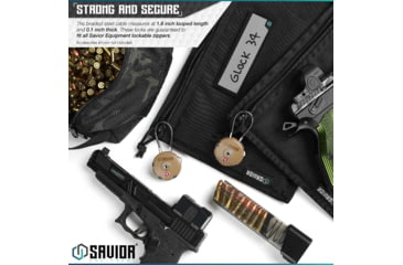 Image of Savior Equipment 3 Digit Cable Lock, Savior Teal, Small, LK-ROUND-TE