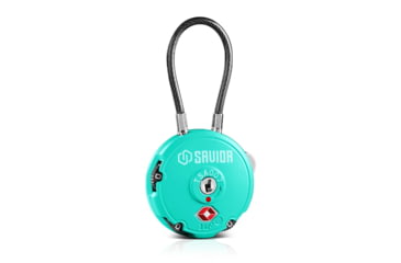 Image of Savior Equipment 3 Digit Cable Lock, Savior Teal, Small, LK-ROUND-TE