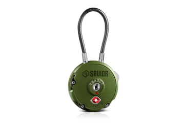 Image of Savior Equipment 3 Digit Cable Lock, OD Green, Small, LK-ROUND-OG