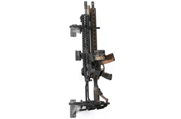 Image of Savior Equipment 3-Slot Angle Adjustable Rafle Wall Rack, Grey, 12in W x 3.5in H x 8.5in D, RK-WALL-ADX3-GS
