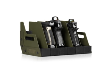 Image of Savior Equipment 6 Slot Pistol Rack, OD Green, 12.5 x 7 x 9.5, RK-HAND-XSIX-OG