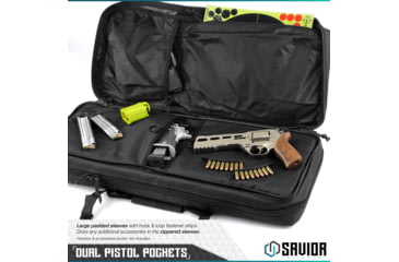 Image of Savior Equipment American Classic Shorty Double Rifle Case, 24in, Black, RB-2412DG-V1-BK