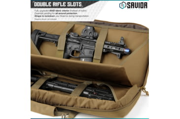 Image of Savior Equipment American Classic Shorty Double Rifle Case, 28in, Dark FDE, RB-2812DG-V1-TN