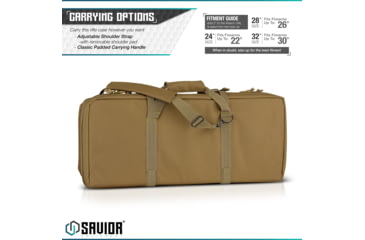 Image of Savior Equipment American Classic Shorty Double Rifle Case, 28in, Dark FDE, RB-2812DG-V1-TN