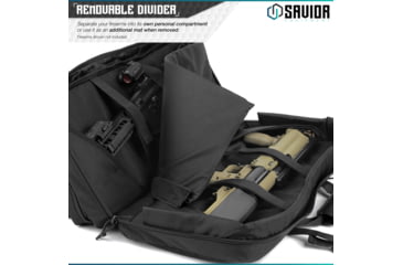 Image of Savior Equipment American Classic Shorty Double Rifle Case, 32in, Black, RB-3212DG-V1-BK