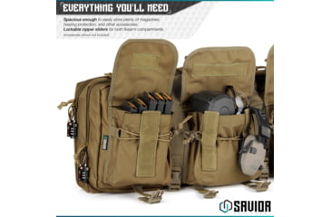Image of Savior Equipment American Classic Shorty Double Rifle Case, 32in, Dark FDE, RB-3212DG-V1-TN