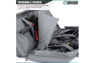 Image of Savior Equipment American Classic Shorty Double Rifle Case, 32in, Gray, RB-3212DG-V1-GS