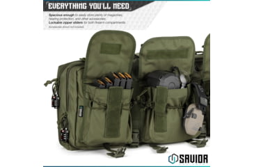Image of Savior Equipment American Classic Shorty Double Rifle Case, 32in, OD Green, RB-3212DG-V1-OG