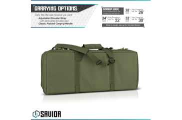 Image of Savior Equipment American Classic Shorty Double Rifle Case, 32in, OD Green, RB-3212DG-V1-OG