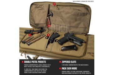 Image of Savior Equipment American Classic Double Rifle Case, 36in, Dark FDE, RB-3612DG-V1-TN