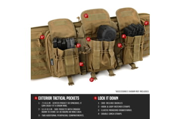 Image of Savior Equipment American Classic Double Rifle Case, 36in, Dark FDE, RB-3612DG-V1-TN
