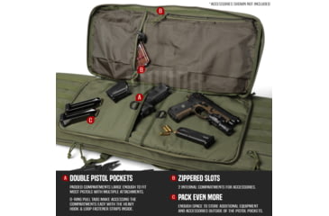 Image of Savior Equipment American Classic Double Rifle Case, 42in, OD Green, RB-4212DG-V1-OG