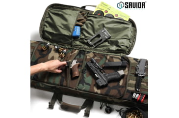 Image of Savior Equipment American Classic Double Rifle Case, M81 Woodland, 45in L x 12in H, RB-4612DG-V1-M81