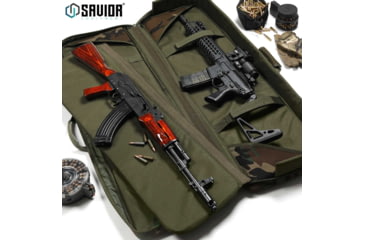 Image of Savior Equipment American Classic Double Rifle Case, M81 Woodland, 54in L x 12in H, RB-5512DG-V1-M81
