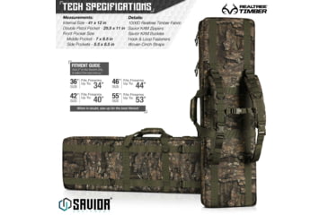 Image of Savior Equipment American Classic Double Rifle Case, Realtree Timber, 41in L x 12in H, RB-4212DG-V1-TMBR