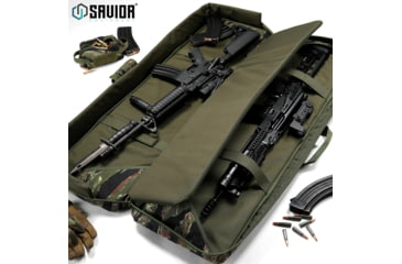 Image of Savior Equipment American Classic Double Rifle Case, Tiger Stripe, 41in L x 12in H, RB-4212DG-V1-TIGR