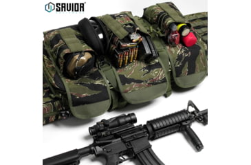 Image of Savior Equipment American Classic Double Rifle Case, Tiger Stripe, 41in L x 12in H, RB-4212DG-V1-TIGR