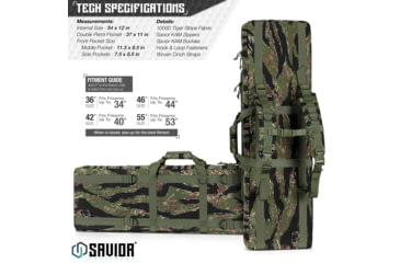 Image of Savior Equipment American Classic Double Rifle Case, Tiger Stripe, 54in L x 12in H, RB-5512DG-V1-TIGR