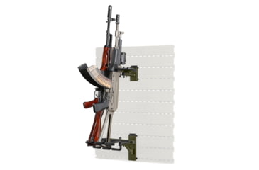 Image of Savior Equipment Angle Adjustable Rifle Wall Rack System, OD Green, Barrel Rack 12 x 4 x 8, Stock Rack 12.5 x, WRS-ACC-AD3-OG