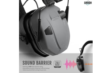 Image of Savior Equipment Apollo Electronic Sound Suppressor, Gray, Collapsed: 5.5 x 5.5 x 4, EM-APOLLO-GS