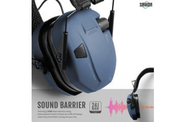 Image of Savior Equipment Apollo Electronic Sound Suppressor, Midnight Blue, Collapsed: 5.5 x 5.5 x 4, EM-APOLLO-LU