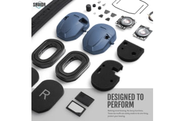 Image of Savior Equipment Apollo Electronic Sound Suppressor, Midnight Blue, Collapsed: 5.5 x 5.5 x 4, EM-APOLLO-LU