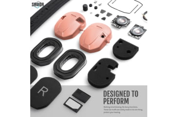 Image of Savior Equipment Apollo Electronic Sound Suppressor, Peach, Collapsed: 5.5 x 5.5 x 4, EM-APOLLO-CH