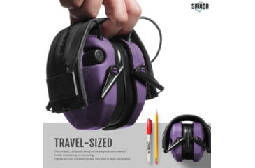 Image of Savior Equipment Apollo Electronic Sound Suppressor, Purple, Collapsed: 5.5 x 5.5 x 4, EM-APOLLO-UR